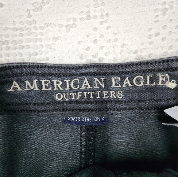 American Eagle Black Mini Zipper Skirt Size 4 - Picture 6 of 9
